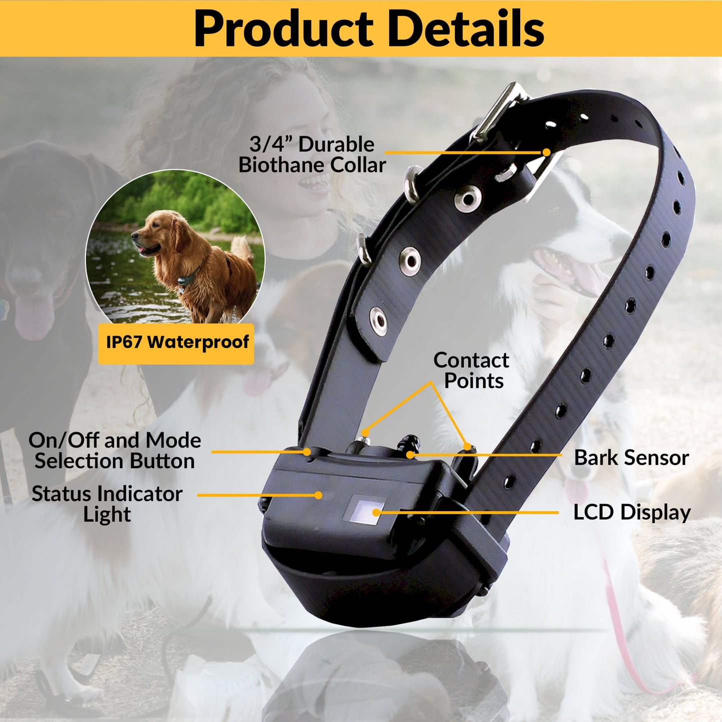 E-Collar Technologies BP-504 Barkless Pro Anti-Bark Collar