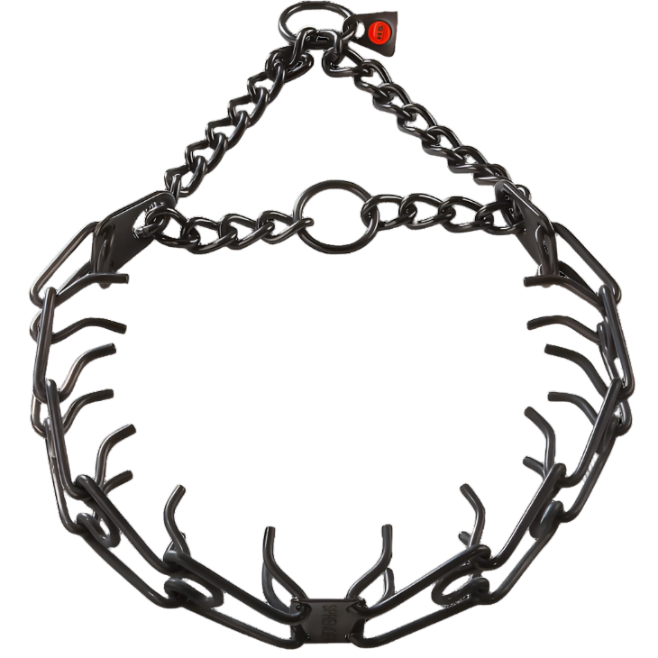 Sprenger Prong Collar W/ Ultra-Plus - Black Stainless Steel II