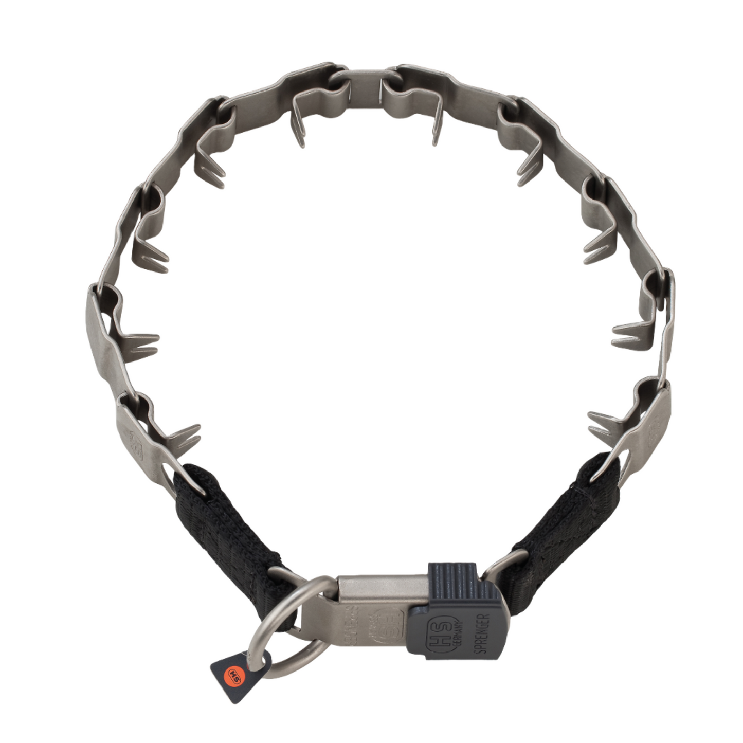 Sprenger Necktech Sport Collar W/ Cliclock - Matt Stainless Steel II