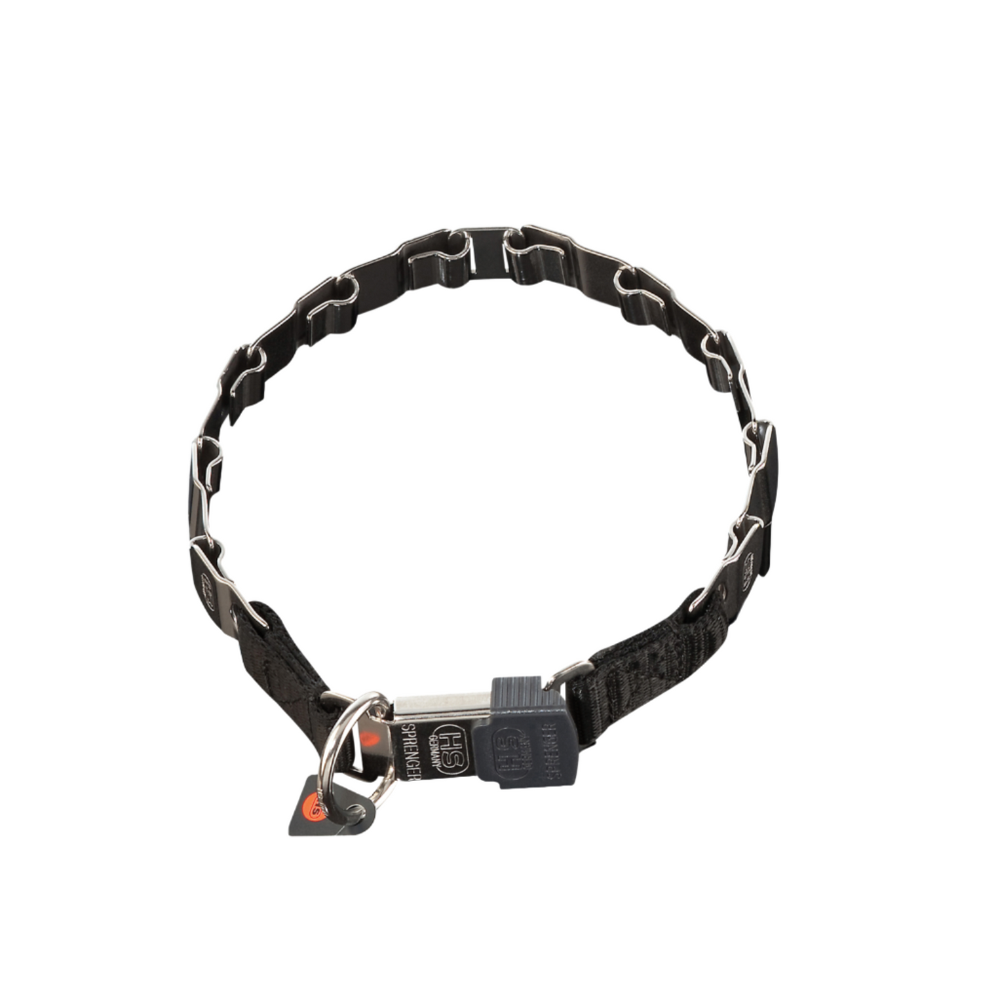 Sprenger Necktech Fun Collar W/ Cliclock - Black Stainless Steel II