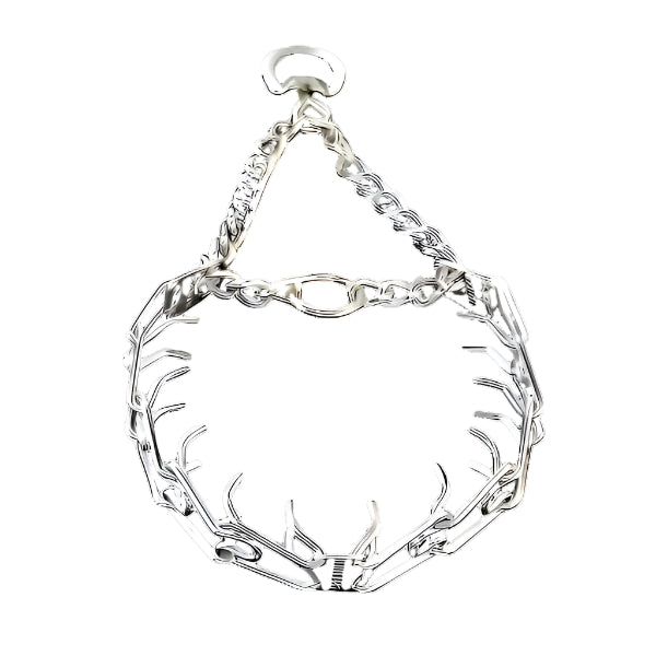 Sprenger Prong Collar W/ Ultra-Plus - Chrome Plated Steel with Swivel