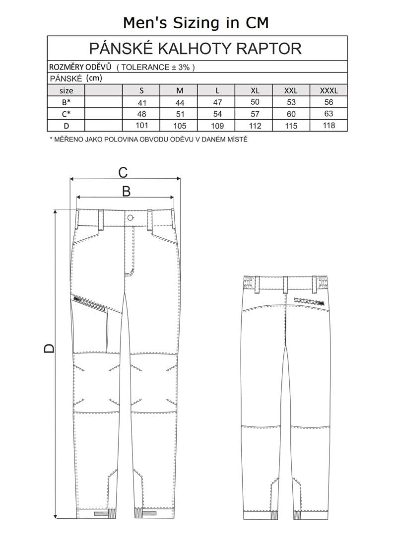 Gappay Mens Raptor Pants Black