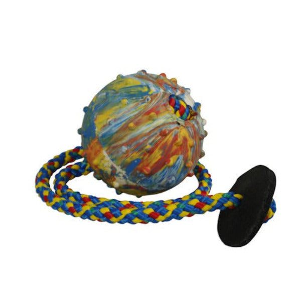 Gappay Solid Rubber Ball w/ 20" String & Leather Stopper - Medium